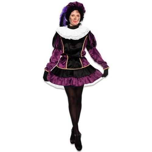 Pietjurkje Fluweel Paars Elvira Luxe, Kleding | Dames, Carnavalskleding en Feestkleding, Nieuw, Ophalen of Verzenden