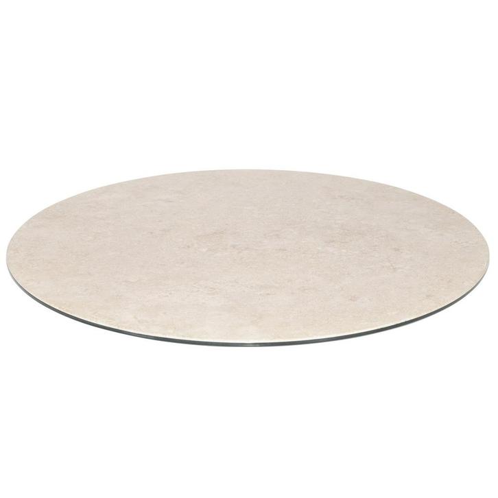 Donato lazy susan 60 cm rond printed ceramic latte, Tuin en Terras, Tuinmeubel-accessoires, Nieuw, Ophalen of Verzenden