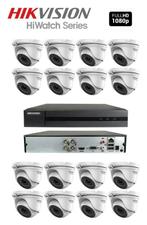 Hikvision Turbo3.0 Complete set van 16x 2 MP Camera's +2TB, Ophalen of Verzenden
