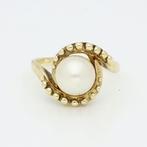 Ring - 14 karaat Geel goud - Parel, Sieraden, Tassen en Uiterlijk, Ringen, Nieuw