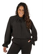 Zwarte blouse ruffle van Azzurro, Kleding | Dames, Blouses en Tunieken, Nieuw, Verzenden
