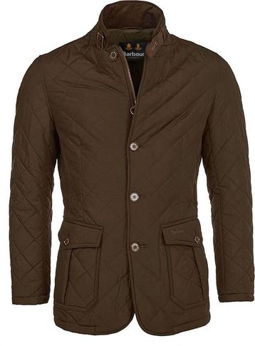 Barbour Jas Quilted Lutz Bruin maat S Heren beschikbaar voor biedingen