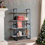 vidaXL Boekenkast met 4 schappen 40x24x142 cm bewerkt hout, Huis en Inrichting, Kasten | Boekenkasten, 100 tot 150 cm, Verzenden