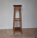Bijzettafel - hout eiken - Piëdestal tafel, Antiek en Kunst