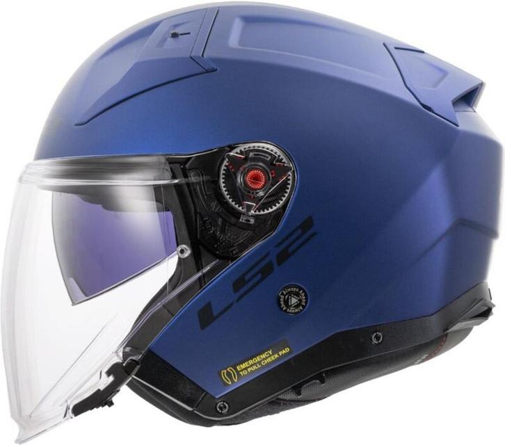 LS2OF603InfinityIISolidNavyBlauw06Jethelm, Motoren, Kleding | Motorhelmen, XXL, Nieuw met kaartje, Overige merken, Jethelm, Verzenden