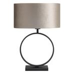 LED Tafellamp poot rond Zwart Siena 58cm Excl. Lampenkap, Huis en Inrichting, Lampen | Tafellampen, Ophalen of Verzenden, Nieuw