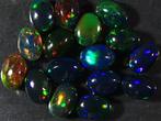 ct. 8.50 Natuurlijk Ethiopische Zwarte Opalen - Cabochon -