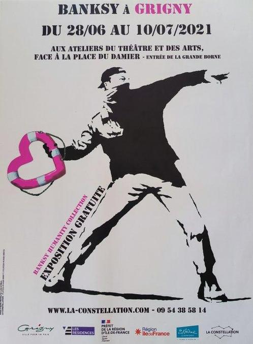 Banksy (1974) - Heart Thrower - Louise Michel, Antiek en Kunst, Kunst | Designobjecten