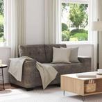 vidaXL Loveseat met kussen Donkergrijs Kunstleer, Huis en Inrichting, Verzenden, Nieuw, Leer