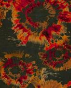 Borken Crêpe Tie Dye Groen, Hobby en Vrije tijd, Nieuw, Groen