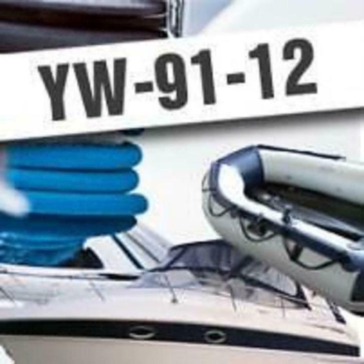 Bootnaam Sticker en registratie tekens (Bootstickers), Watersport en Boten, Accessoires en Onderhoud, Onderhoud en Reparatie, Nieuw