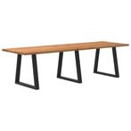 vidaXL Eettafel rechthoekig 280x90x74 cm massief eikenhout, Verzenden, Nieuw