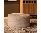 My Sofa Hocker | Rond | 60 cm | Cremona 14 | Taupe, Huis en Inrichting, Banken | Voetenbanken en Poefen, Ophalen of Verzenden