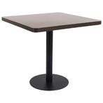 vidaXL Bistrotafel 80x80 cm MDF donkerbruin, Huis en Inrichting, Tafels | Eettafels, Verzenden, Nieuw