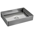 Waskom Sapho Aurum Vierkant 50 x 35 cm RVS, Doe-het-zelf en Verbouw, Sanitair, Ophalen of Verzenden, Nieuw