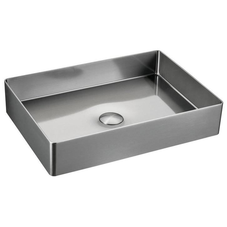 Waskom Sapho Aurum Vierkant 50 x 35 cm RVS, Doe-het-zelf en Verbouw, Sanitair, Ophalen of Verzenden