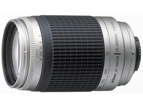 Nikon 70-300mm f/4-5.6 G objectief Zilver - Tweedehands, Audio, Tv en Foto, Fotografie | Lenzen en Objectieven, Telelens, Zo goed als nieuw