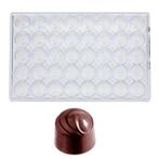 Bonbonvorm Chocolate World Rond Swirl (40x) Ø28 mm, Hobby en Vrije tijd, Verzenden, Nieuw