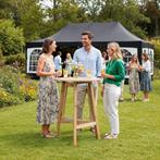 Party statafel van massief hout inklapbaar 79x110cm - bruin, Verzenden, Nieuw