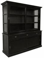 Buffetkast zwart-zwart Montfoort 180cm, Ophalen of Verzenden, Nieuw