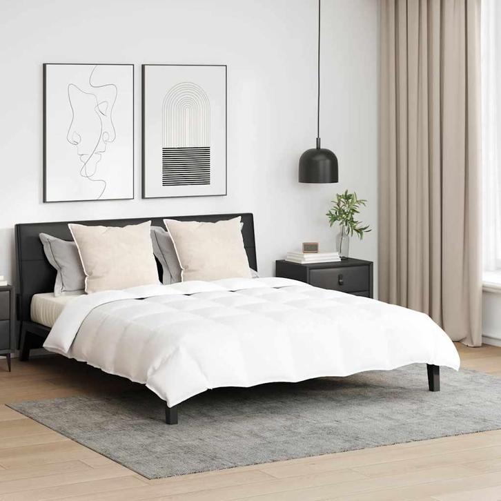 vidaXL Dekbed met kussen Wit Dons, Huis en Inrichting, Slaapkamer | Beddengoed, Wit, Nieuw, Verzenden