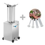 GGM Gastro | Hydraulische worstvuller - 15 liter - 560 Watt, Verzenden, Nieuw in verpakking, RVS Meubilair