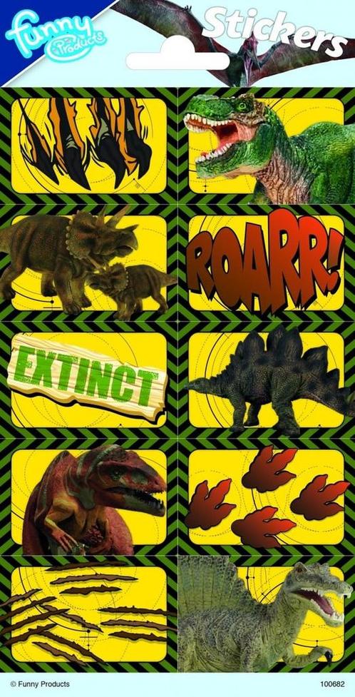 Stickers Dino Xl, Hobby en Vrije tijd, Feestartikelen, Nieuw, Verzenden
