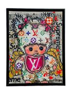 Moontje - Monchichi Louis Vuitton edition., Antiek en Kunst, Kunst | Schilderijen | Modern