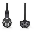 C5 kabel | Nedis | 2 meter (Haaks), Verzenden, Nieuw