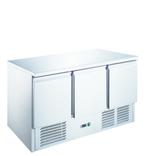Q-Gastro RVS Koelwerkbank 3 deurs (Nieuw!!), Ophalen of Verzenden, Nieuw in verpakking