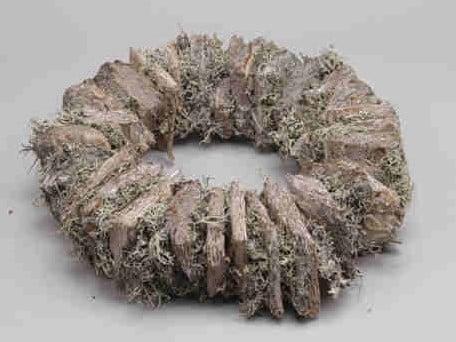 Krans Maritimabark + grey moss 38cm, Huis en Inrichting, Woonaccessoires | Kunstplanten en Kunstbloemen, Nieuw, Ophalen of Verzenden