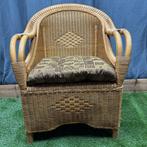 Fauteuil - Stoel XL. - Hout - Rotan Fauteuil XL