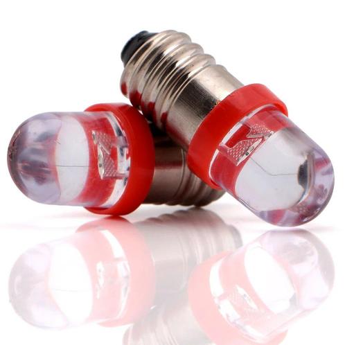 E10 LED lamp - 12V - Rood, Huis en Inrichting, Lampen | Losse lampen, Ophalen of Verzenden