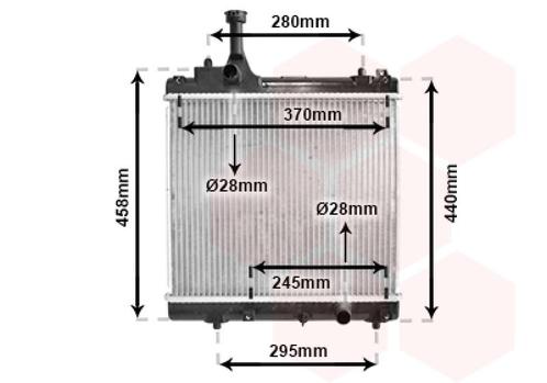 RADIATOR VOOR NISSAN PIXO 2009-2013 1770068K00, Auto-onderdelen, Airco en Verwarming, Nieuw, Ophalen of Verzenden