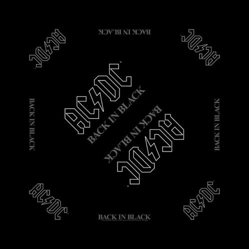 AC/DC - Back in Black - Bandana officiële merchandise, Verzamelen, Muziek, Artiesten en Beroemdheden, Kleding, Nieuw, Ophalen of Verzenden