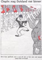 Chaplin mag Duitsland niet binnen op spotprent (lijst optie), Antiek en Kunst, Verzenden