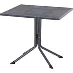 Siena Garden Elda Bistro Tisch Stahl 80x80 cm - Zwart, Ophalen of Verzenden, Nieuw