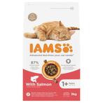 Iams For Vitality Adult Cat Salmon 3KG Op basis van zalm, Nieuw, Ophalen of Verzenden