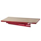 Inklapbare werkbank 120 cm met houten werkblad - rood, Ophalen of Verzenden, Nieuw