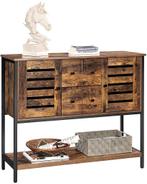 Keukenkast - Multifunctioneel en Vintage - Bruin-Zwart, Ophalen of Verzenden, Nieuw, Modern