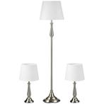 TRUUSK Lampenset Vintage-Design 3-delige Set Met 2 Tafellamp, Huis en Inrichting, Lampen | Vloerlampen, Verzenden, Nieuw