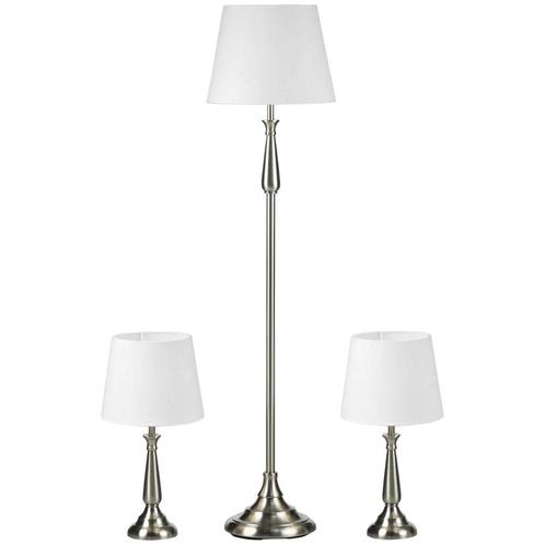 TRUUSK Lampenset Vintage-Design 3-delige Set Met 2 Tafellamp, Huis en Inrichting, Lampen | Vloerlampen, Nieuw, Verzenden