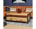Salontafel Boaz met 4 lades | 120 cm, Huis en Inrichting, Tafels | Salontafels, Ophalen of Verzenden, Nieuw