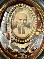 Reliekhouder - Glas, Hout, Textiel - 1850-1900 - Vianney, de, Antiek en Kunst