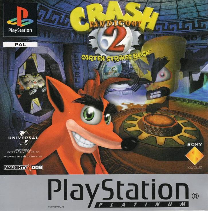 Crash Bandicoot 2: Cortex Strikes Back [Platinum] – PS1, Spelcomputers en Games, Games | Sony PlayStation 1, Nieuw, Ophalen of Verzenden
