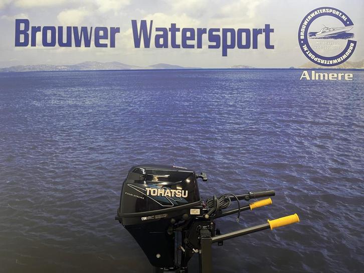 Tohatsu 6 8 pk buitenboordmotor, Watersport en Boten, Buiten- en Binnenboordmotoren, Buitenboordmotor, 5 tot 10 pk, Viertaktmotor