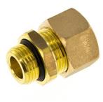 G 3/8 Buitendraad x 15mm Messing Rechte Knelfitting met, Verzenden, Nieuw