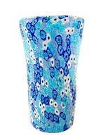 Vaas - Murrine Millefiori - Muranoglas - Acquamarina Blu, Antiek en Kunst, Antiek | Glas en Kristal