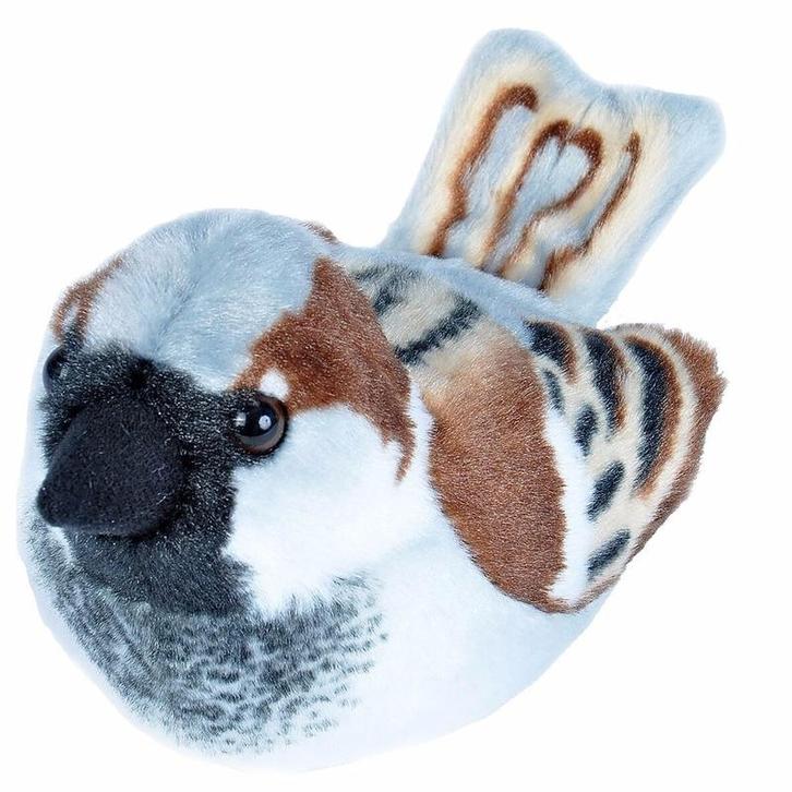 Pluche huismus vogel knuffel 14 cm - Knuffel vogels, Kinderen en Baby's, Speelgoed | Knuffels en Pluche, Verzenden
