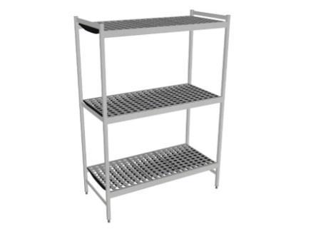 6611 - 3 etages - 1500x560x1800 mm (bxdxh) Fermostock, Zakelijke goederen, Horeca | Meubilair en Inrichting, Verzenden